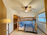 Beartooth Montana Getaway - Upstairs Bedroom with Double Bunk Bed